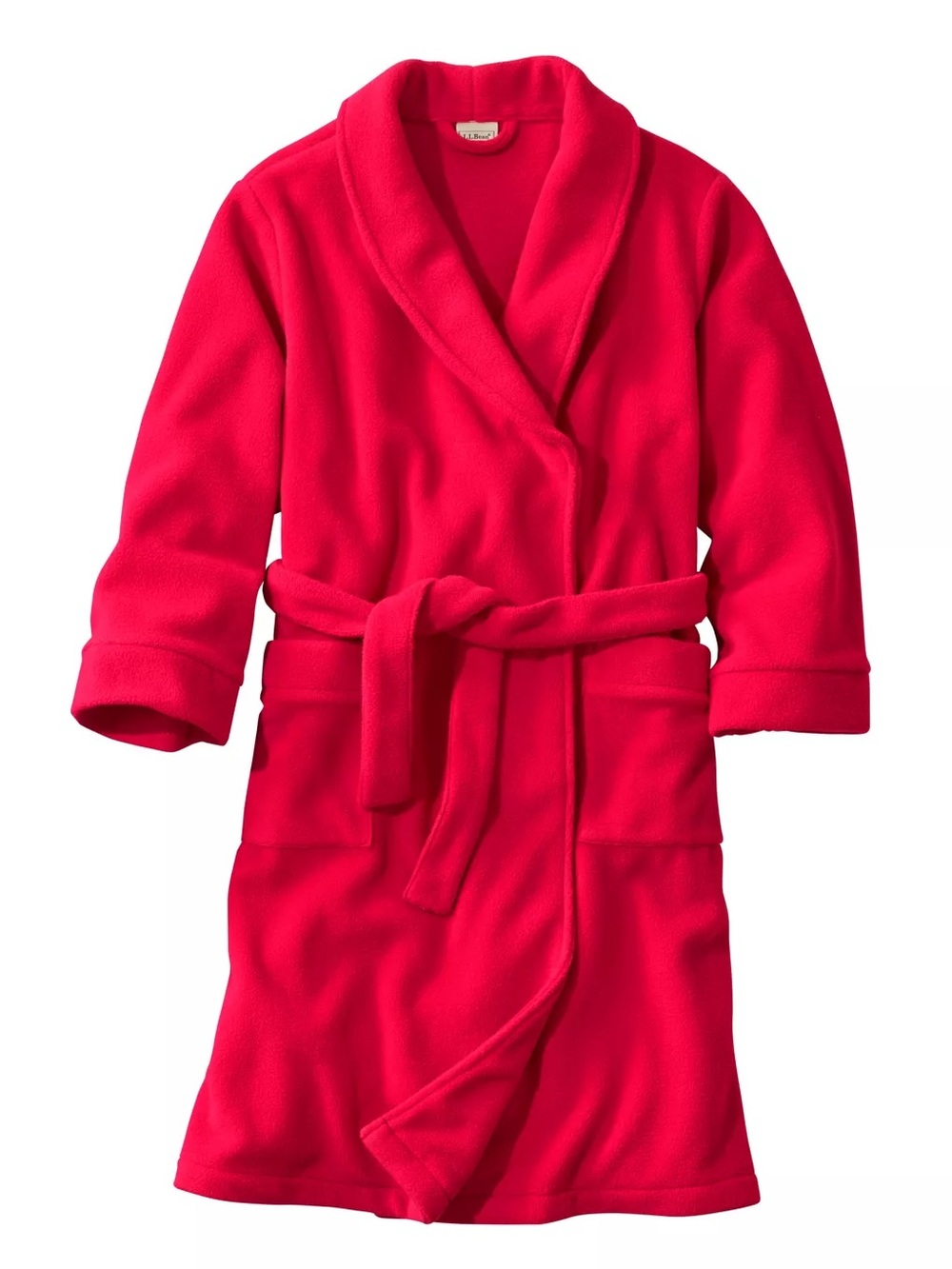 Like New L.L.Bean Kid’s Bathrobe in Apple Red